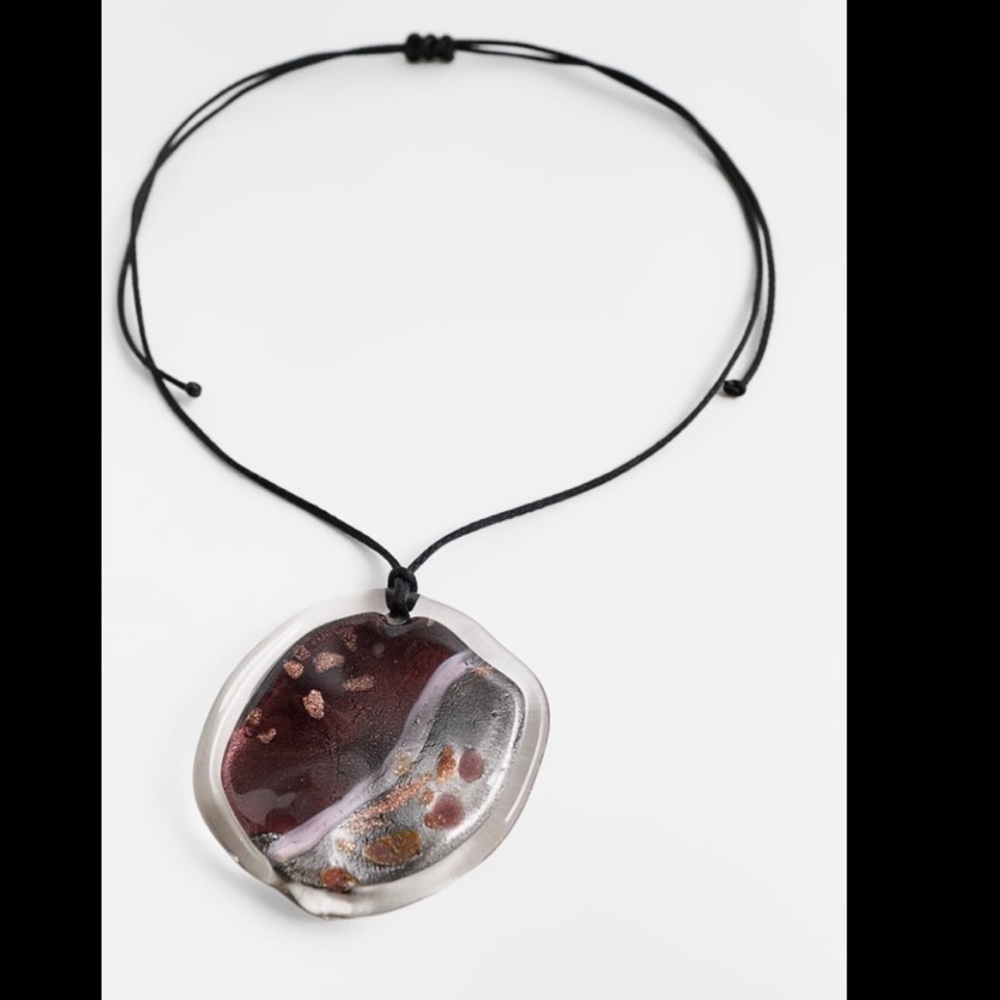 Zara cosmic glass collection necklace new